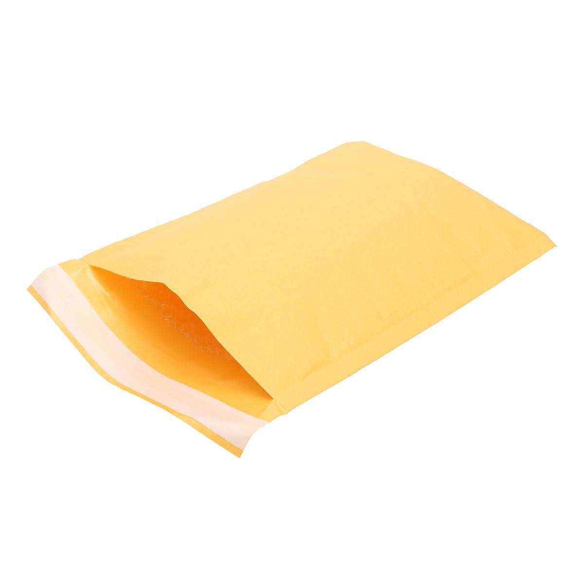 50pcs Kraft Bubble Mailer Padded Envelopes Yellow Self-Sealing Shipping Papers # 110x150mm 110x150mm