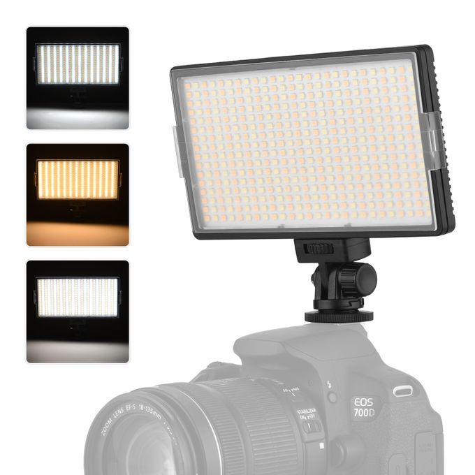 LED Video Light On-Camera Photography Light Panel 416PCS Bright Light