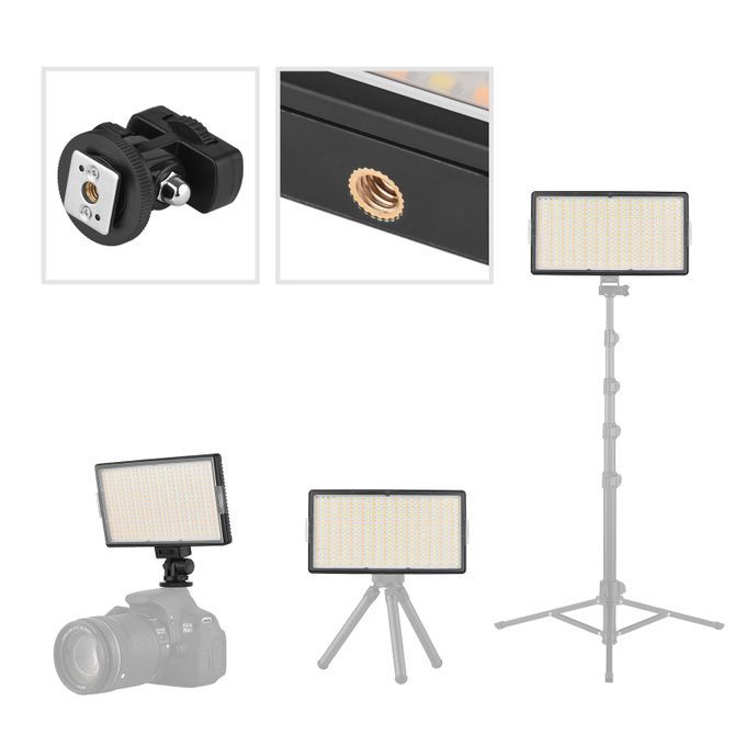 LED Video Light On-Camera Photography Light Panel 416PCS Bright Light