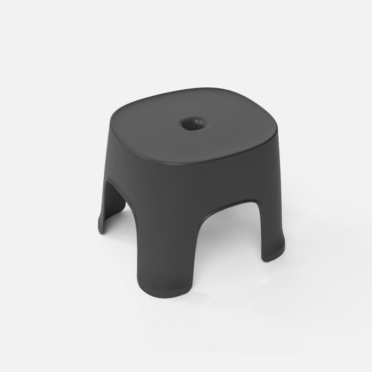 2 PCS Plastic Stools, Colour: Black Children
