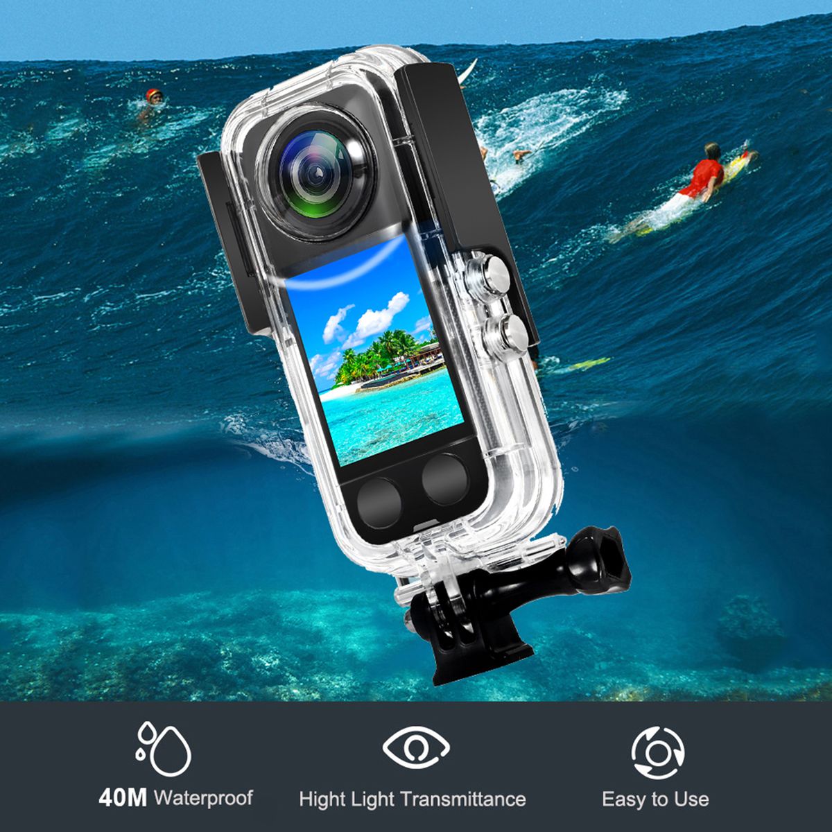 Panoramic Camera Dive Case Waterproof Case Diving Housing