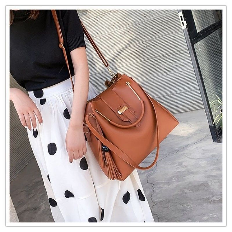 3 Pcs Women Bag Handbag Purse Female Shoulder Bag Wallet