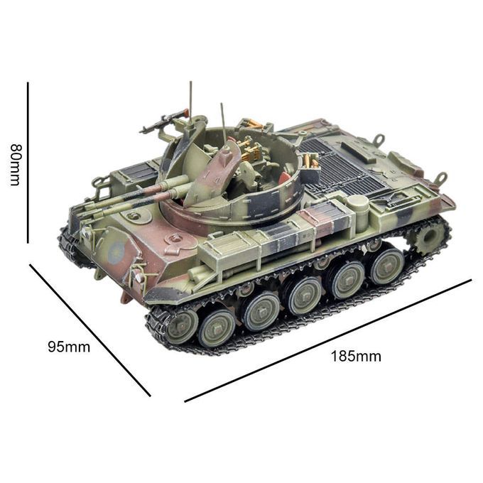 Tank Model M42 AA Gun Armored Vehicle Simulation 1 / 72 For Collectors