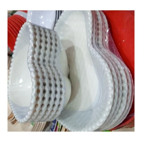 12 Pieces Unbreakable Ceramic Love Plates (Soup And Flat )