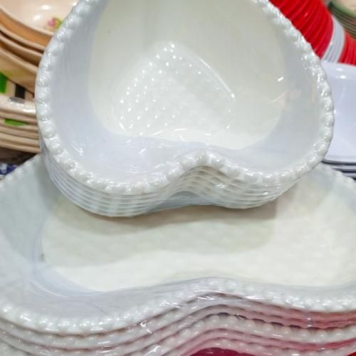 12 Pieces Unbreakable Ceramic Love Plates (Soup And Flat )