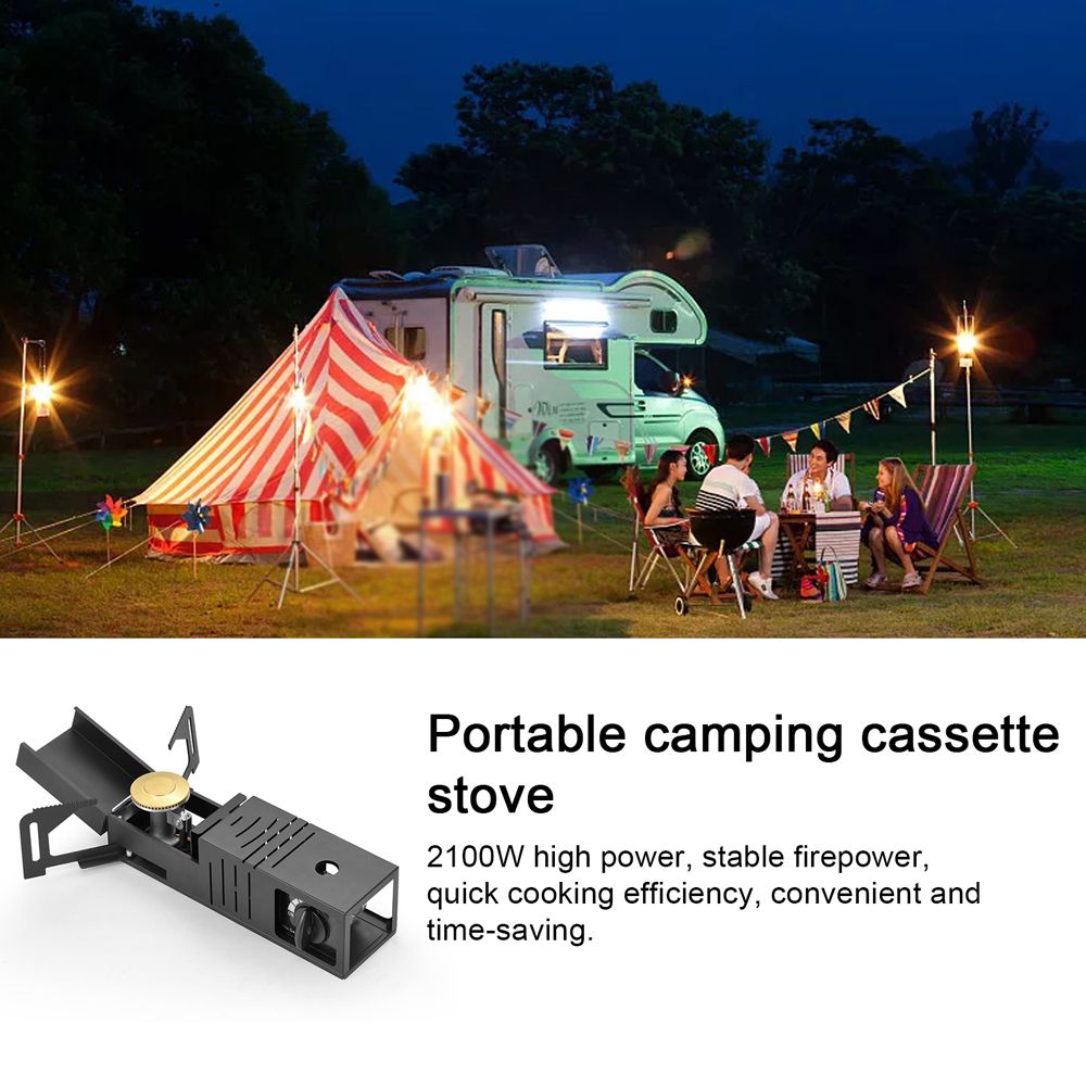 Camping Cassette Stove Portable Folding Camp Gases Burner