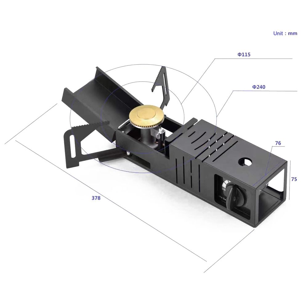 Camping Cassette Stove Portable Folding Camp Gases Burner