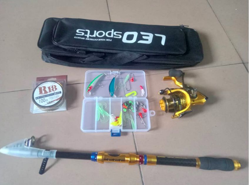 2.7m Fishing Rod + Reel + Line + Accessory Box +Bag