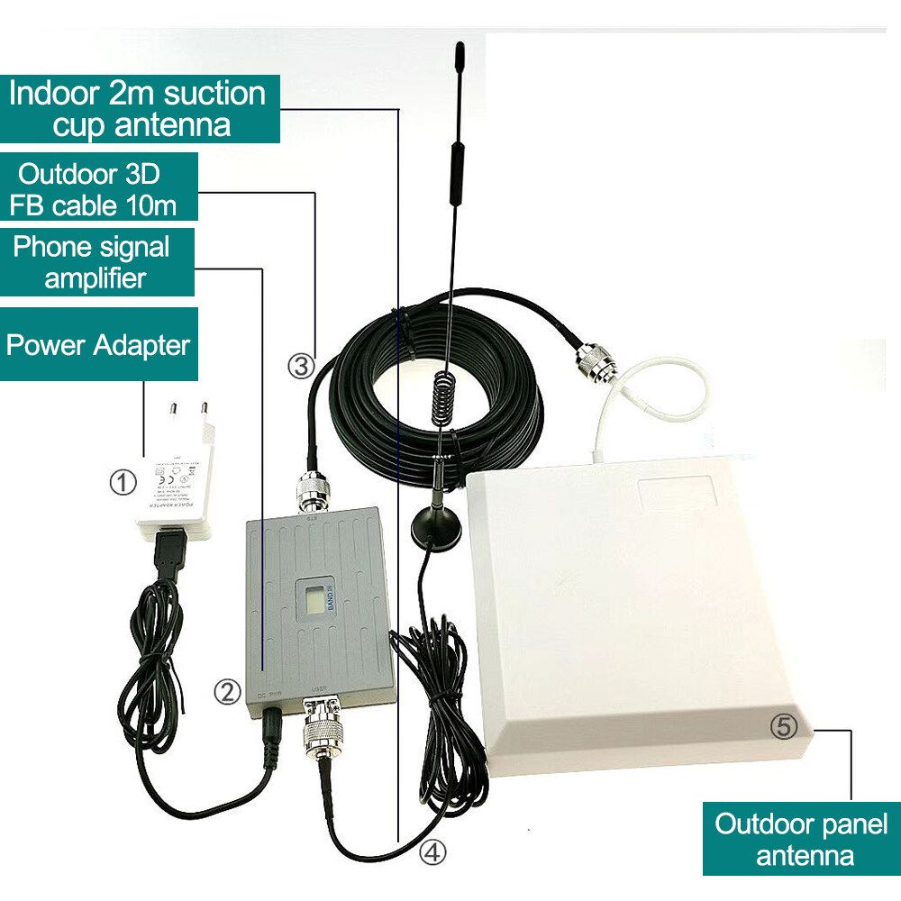 DCS 1800MHz Mobile Repeater 4G Cellular Booster Repeater Amplifier LTE Mobile Phone Universal