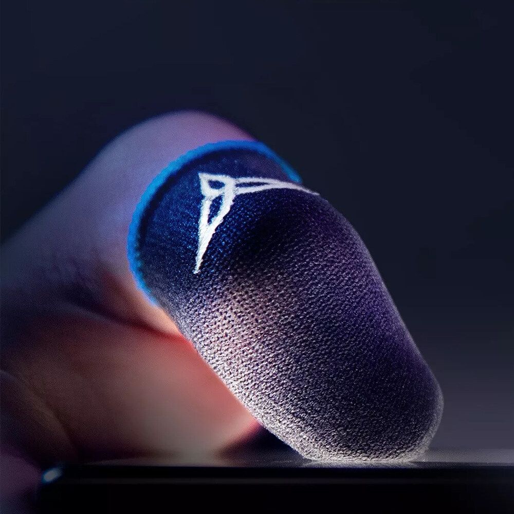 Beehive Sweat-proof Professional Touch Screen Thumbs Finger Sleeve For Mobile Game Blue