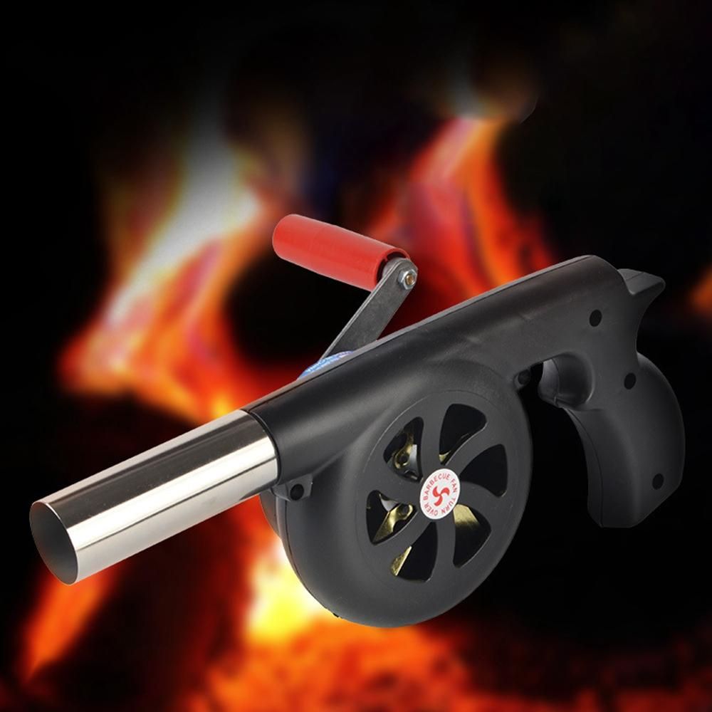 Outdoor Hand-Cranked Combustion Blower, for Picnic Camping