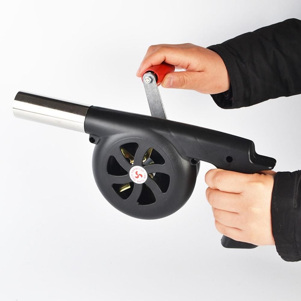 Outdoor Hand-Cranked Combustion Blower, for Picnic Camping