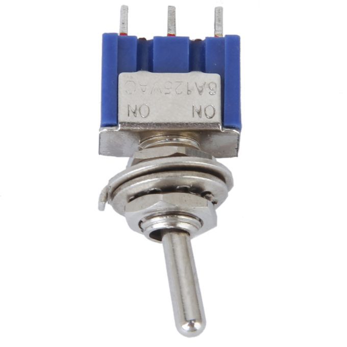 1Pcs Mini Toggle Switch Latching SPDT ONON 3 Pole 2 Position 3A 220V