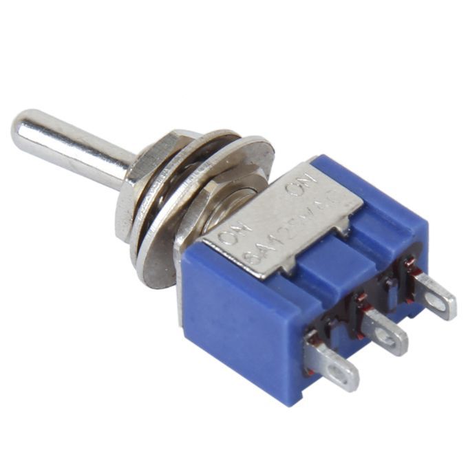 1Pcs Mini Toggle Switch Latching SPDT ONON 3 Pole 2 Position 3A 220V