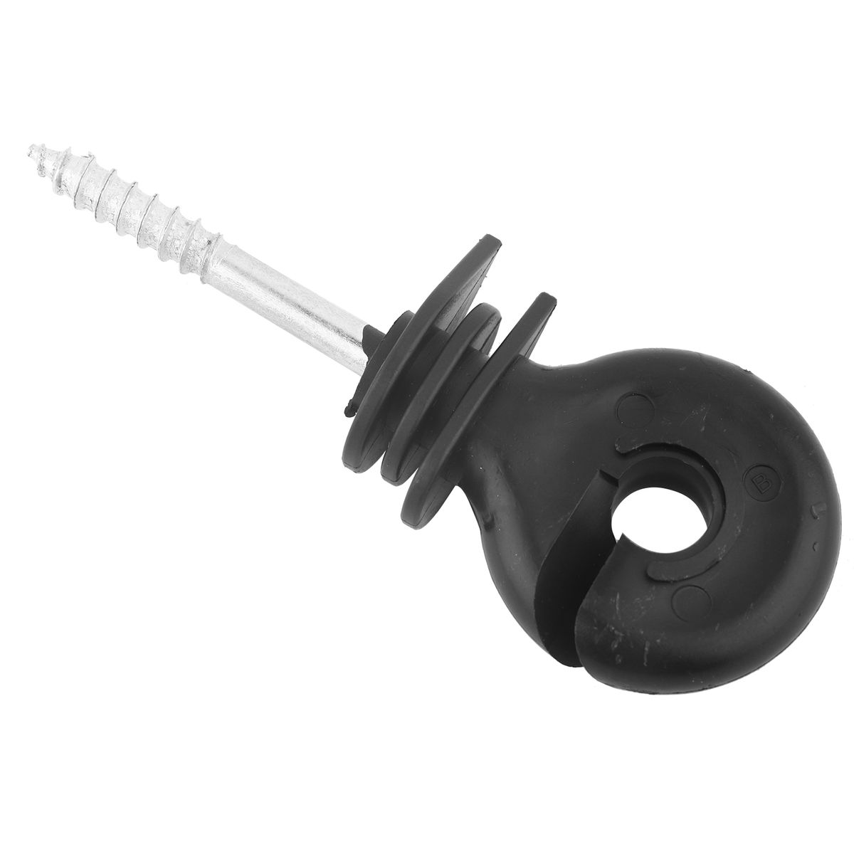 50 Pcs/Set Black Screw In Ring Insulators Electric Fence
