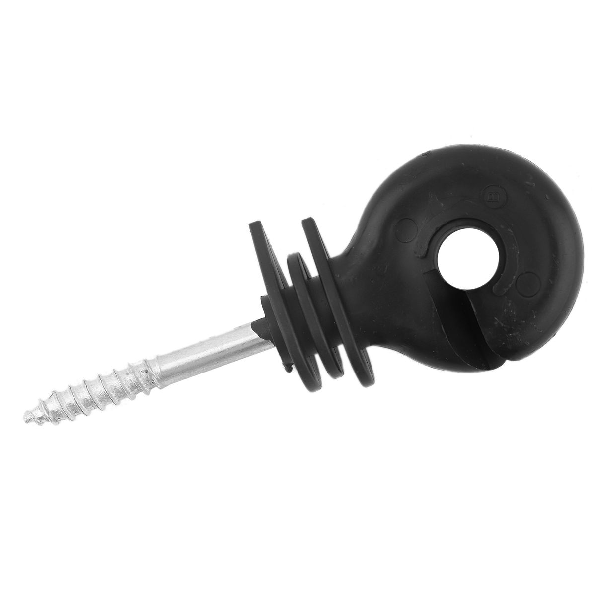 50 Pcs/Set Black Screw In Ring Insulators Electric Fence
