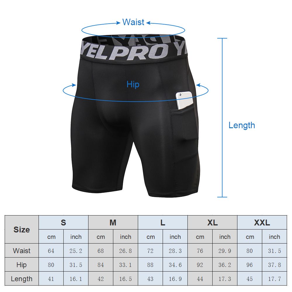 4 Packs Men Compression Shorts Active Workout Underwear