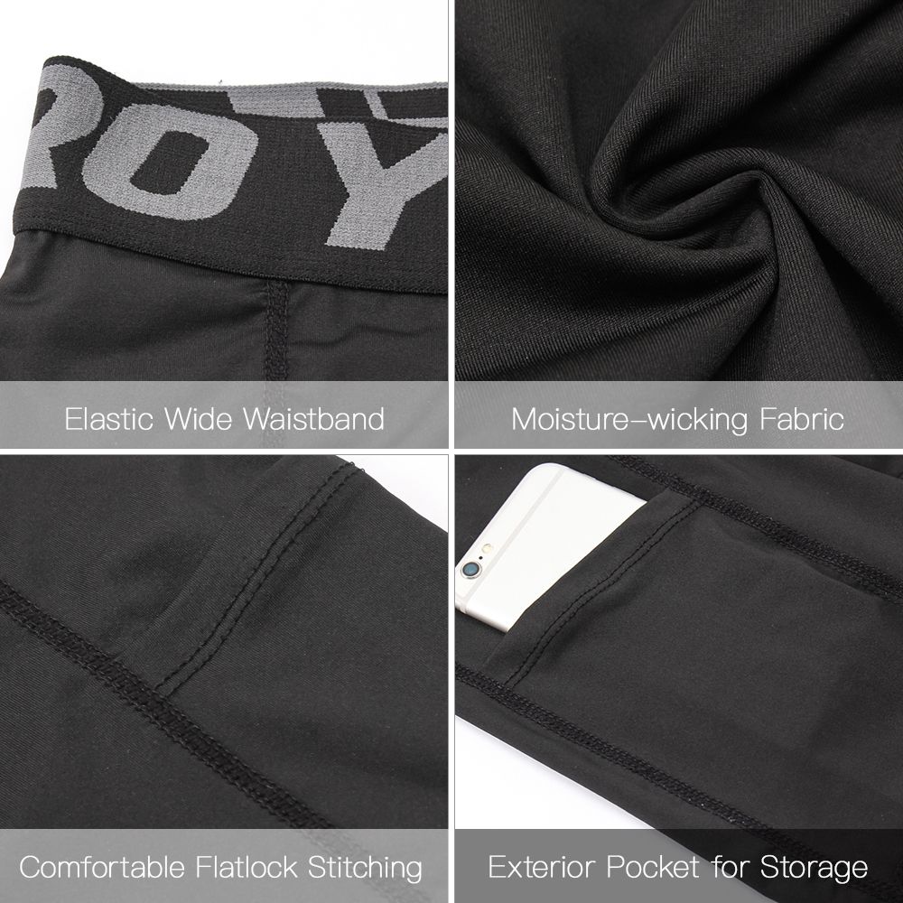 4 Packs Men Compression Shorts Active Workout Underwear