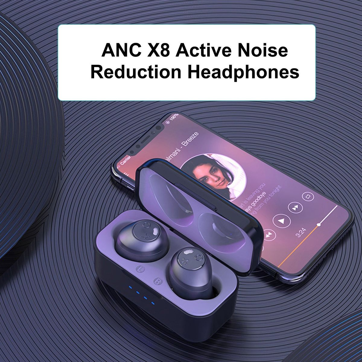 ANC X8 Active Noise Reduction Headphones TWS Headset