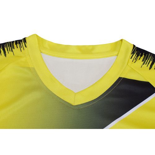 Sports Gradient Stripe Short Sleeve Tshirt Men Soccer Jersey