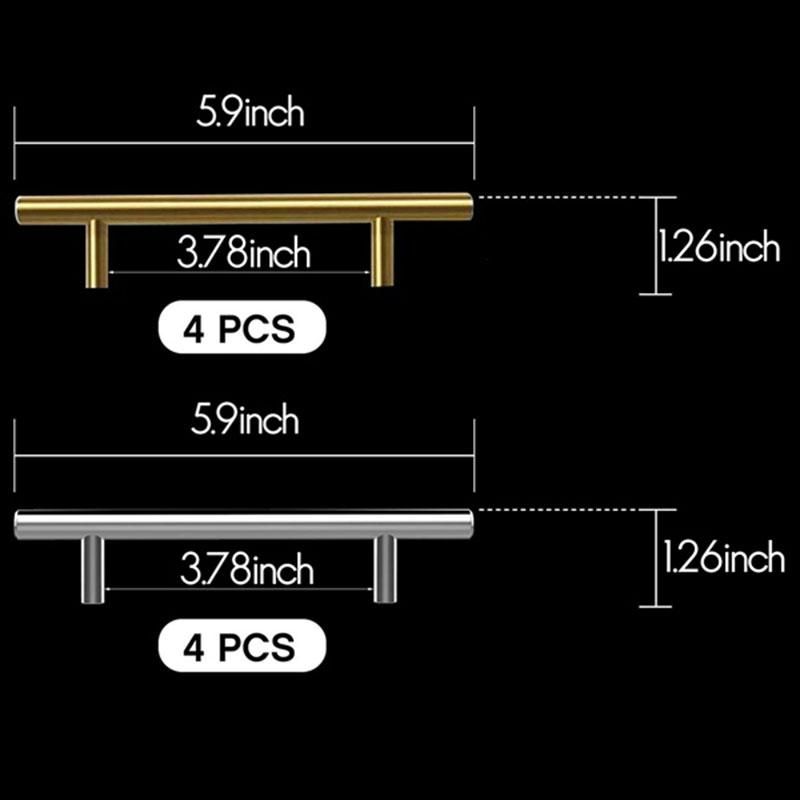 4PCS Silver Resin Tray Molds Handles Epoxy Tray Handles Hardware Stainless Steel for Silicone Serving Tray Handles