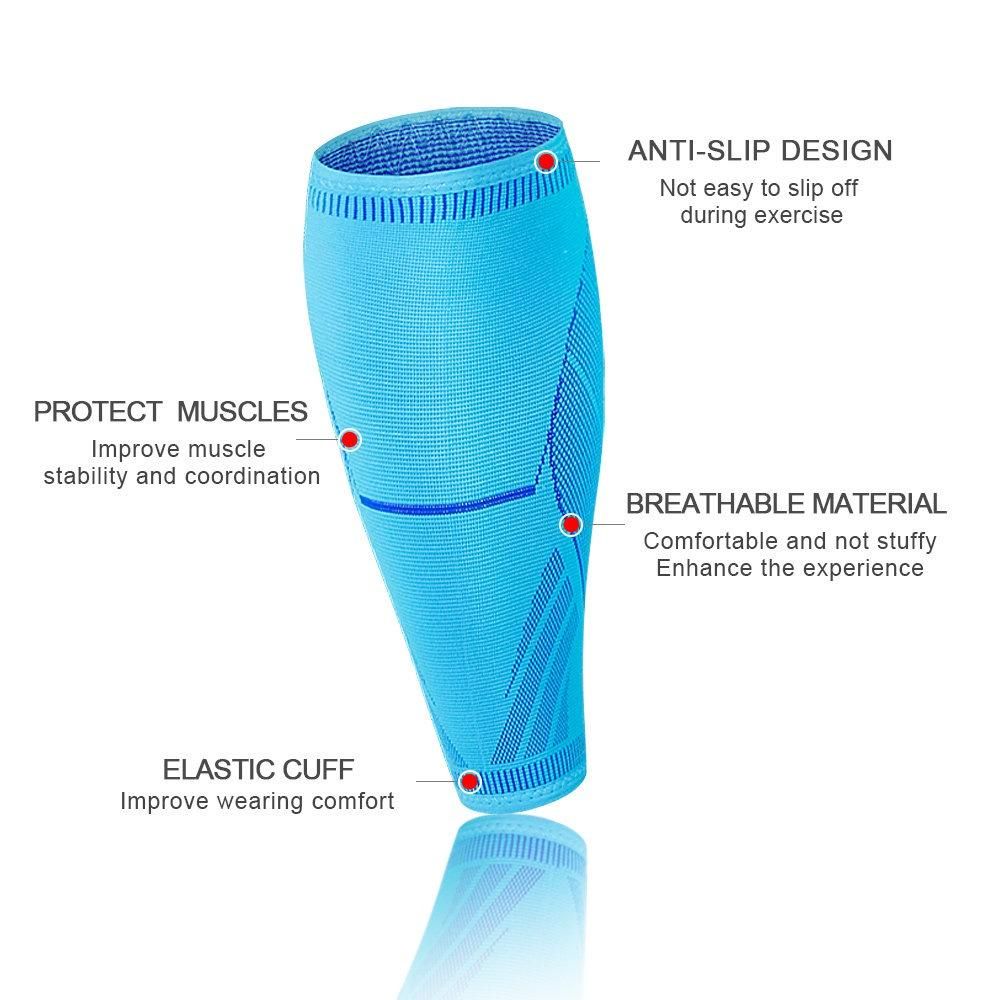 1Pcs Leg Compression Sleeve Calf Support Antiskid Shin Guard Cycling Leg Warmers