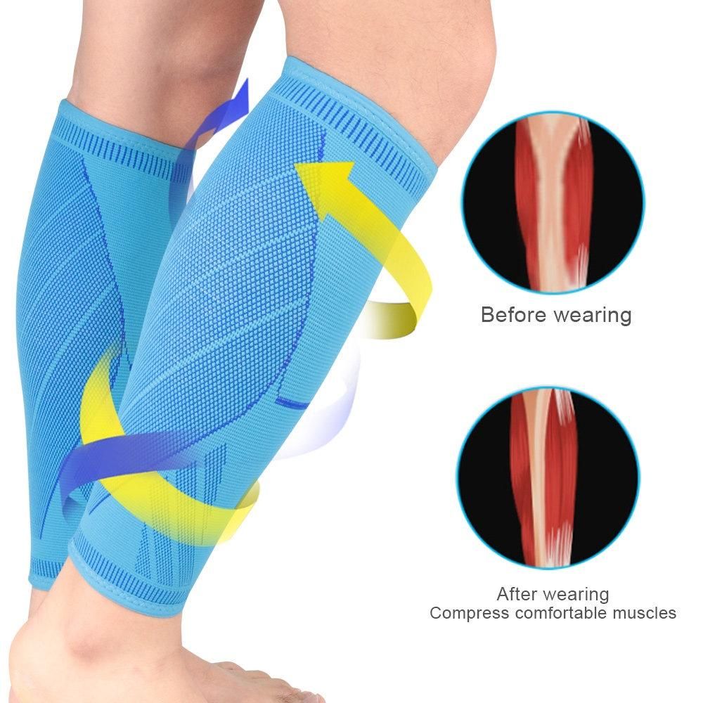 1Pcs Leg Compression Sleeve Calf Support Antiskid Shin Guard Cycling Leg Warmers