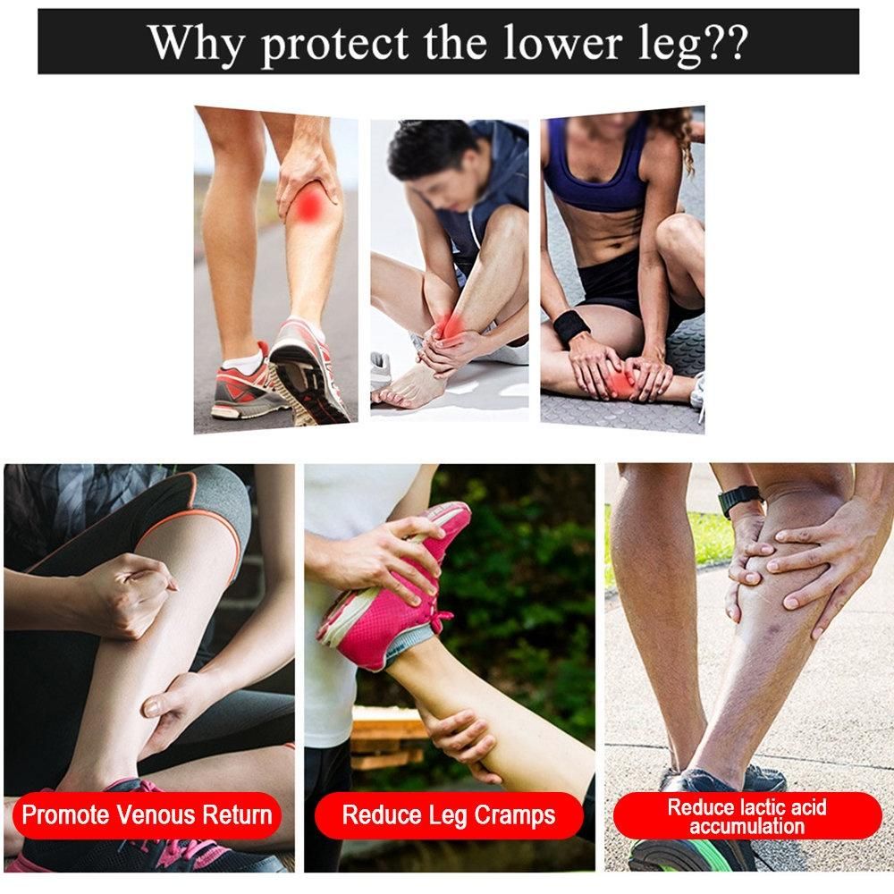 1Pcs Leg Compression Sleeve Calf Support Antiskid Shin Guard Cycling Leg Warmers