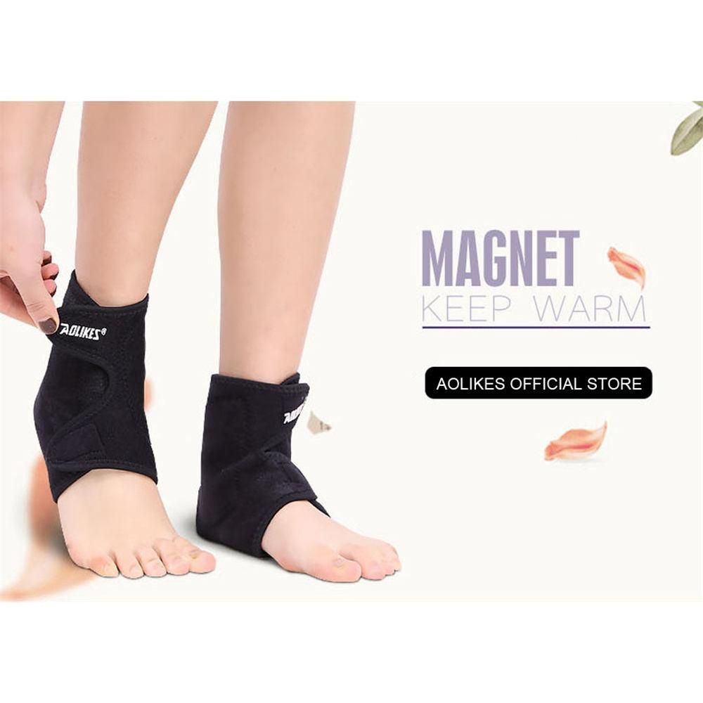 1Pair Tourmaline Self-Heating Infrared Magnetic Therapy Ankle Care Belt Support
