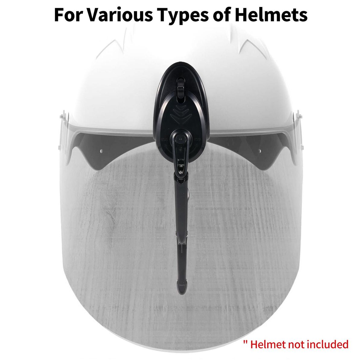 Motorcycle Helmet Wiper, 2W Waterproof USB Motorcycle Helmet Windshield Wiper Mini Electric Wiper