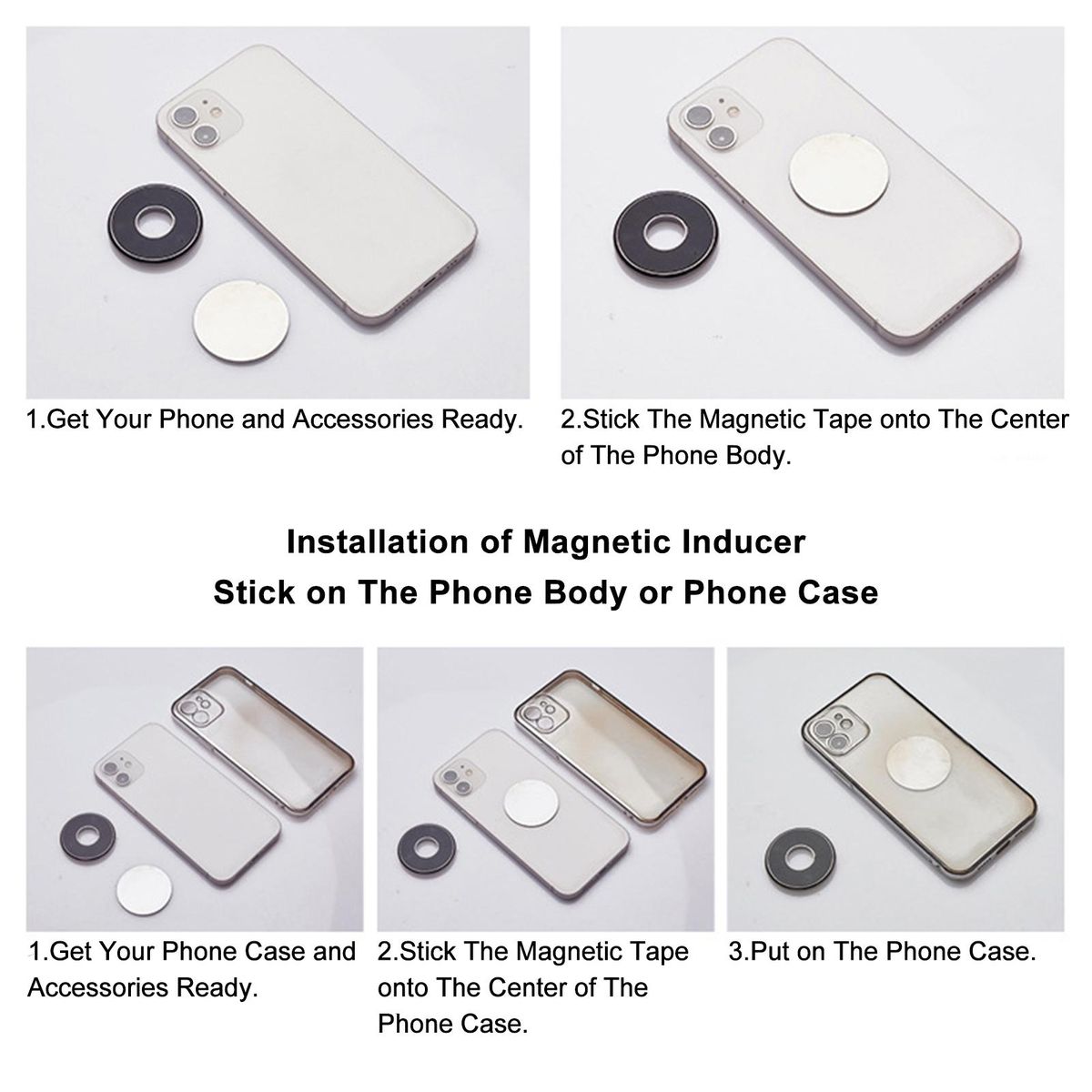 Magnetic Phone Holder Magnetic Car Mobile Phone Mount Black