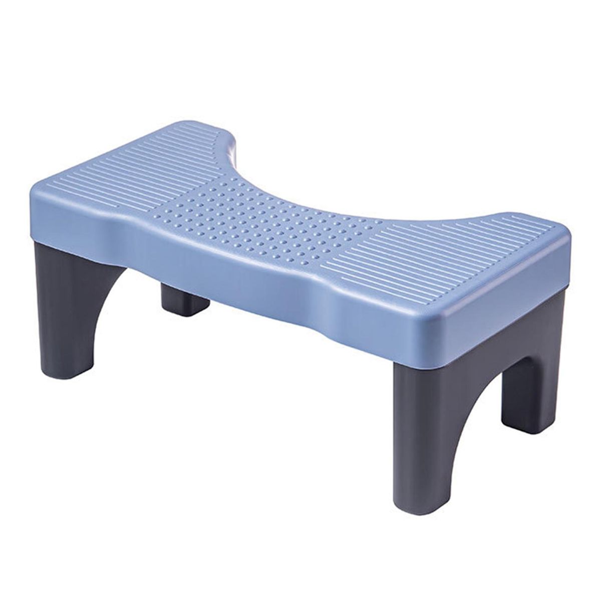 Non-slip Toilet Footstool Squatease Portable Non-slip Toilet for Ages Blue and Black
