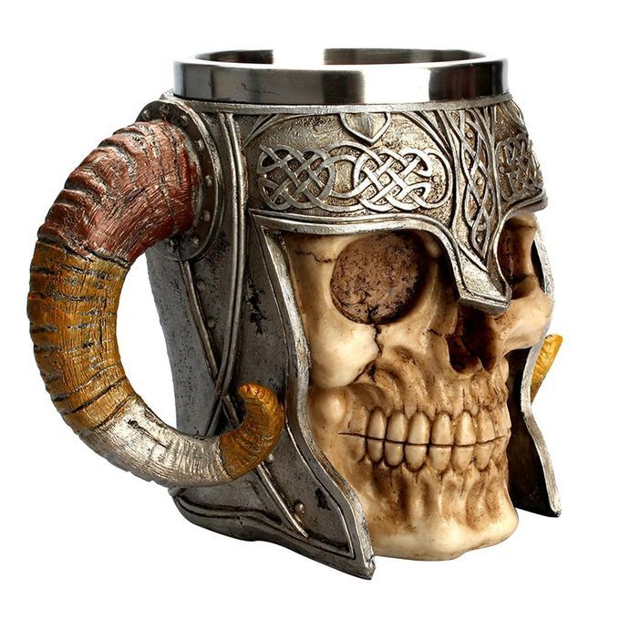 Stainless Steel Mug Skull  Coffee Cup Christmas Cup Bar Gift