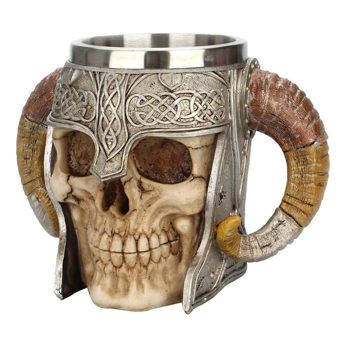 Stainless Steel Mug Skull  Coffee Cup Christmas Cup Bar Gift