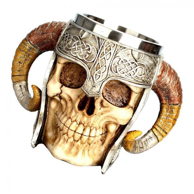 Stainless Steel Mug Skull  Coffee Cup Christmas Cup Bar Gift