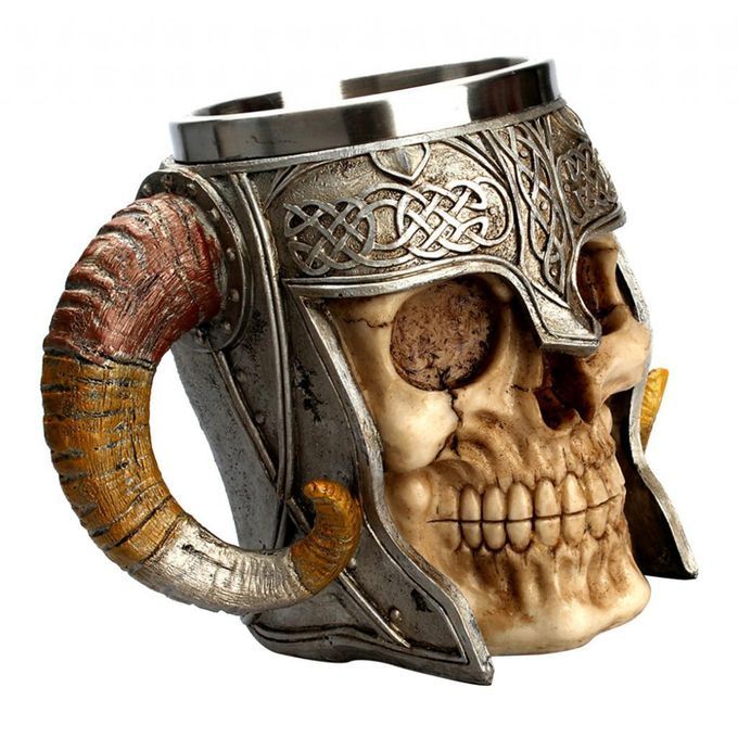 Stainless Steel Mug Skull  Coffee Cup Christmas Cup Bar Gift