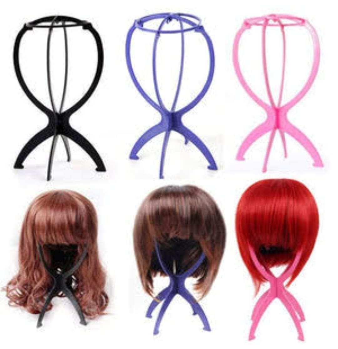 Durable, Portable, Foldable Wig Stand & Wigs Hanger