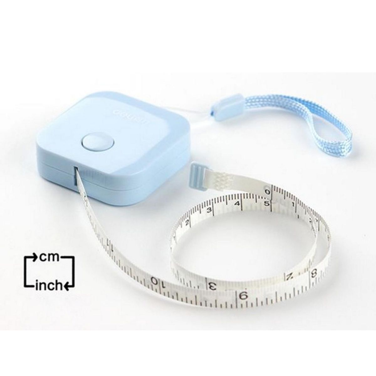Soft Retractable  Measure Tape Clear Marked Blue