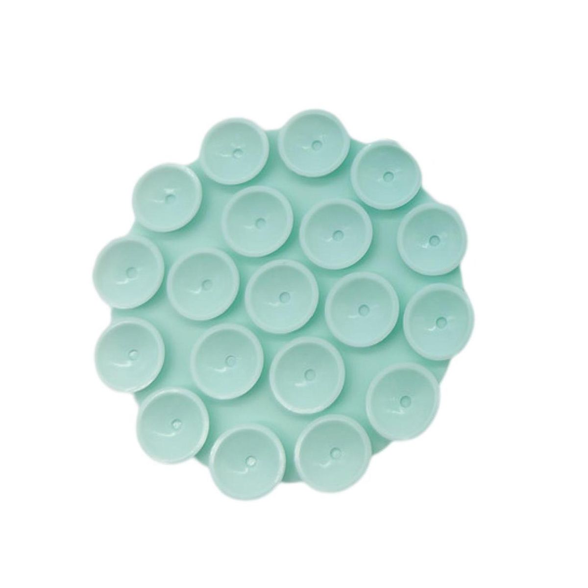Suction Cup Phone Holder 19 Grains Single Side Adjustable Cell Phone Stand Suction Cup Light Blue