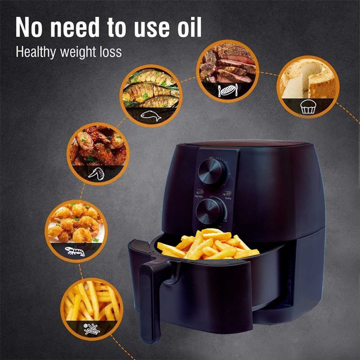 Extra Large 6.5L Capacity AirFryer
