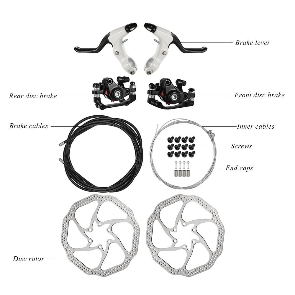 MTB Bike Disc Left Right Brake Kit Hand Brake Lever Shifter Derailleur Cable Shift Inner Wire Set