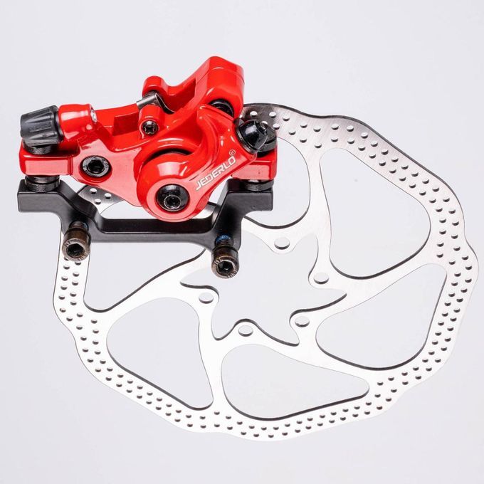 2pcs Bike Disc Brake Caliper Bicycle Line Pulling F160/R140 Rotor