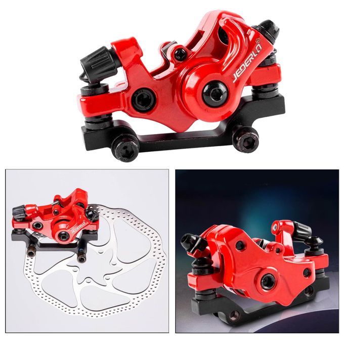2pcs Bike Disc Brake Caliper Bicycle Line Pulling F160/R140 Rotor