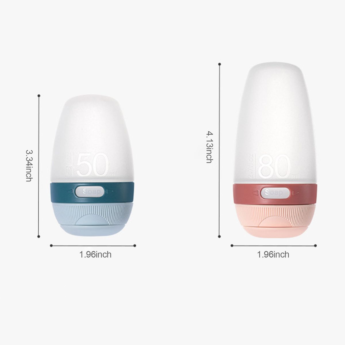 50mL Travel Bottle Leakproof Silicone Refillable Travel
