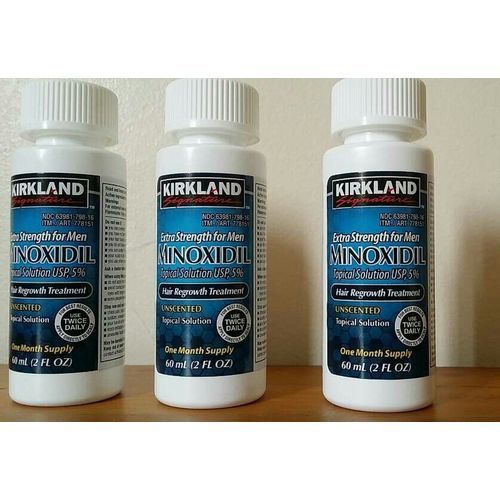 3pcs Minoxidil 5% Extra Strength Bald Hair & Beard Growth For Men + FREE Applicator