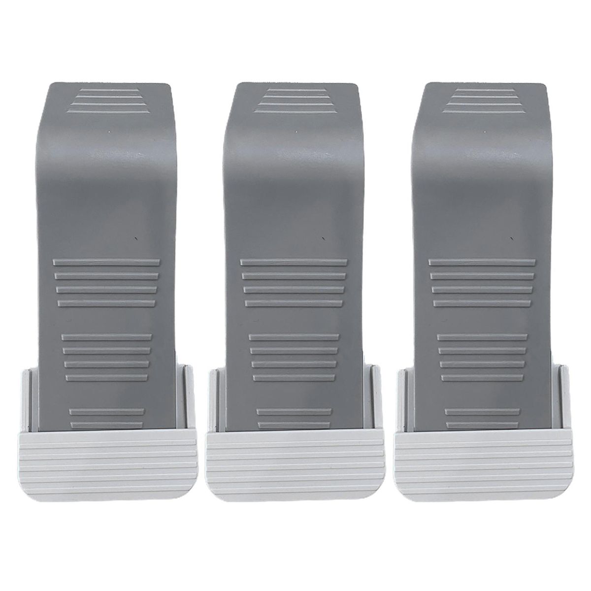 1 Set Door Security Wedge Door Security Wedge Holder Floor Protector Set Grey