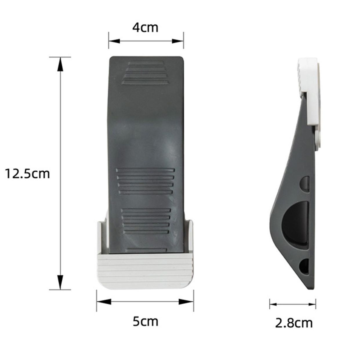 1 Set Door Security Wedge Door Security Wedge Holder Floor Protector Set Grey