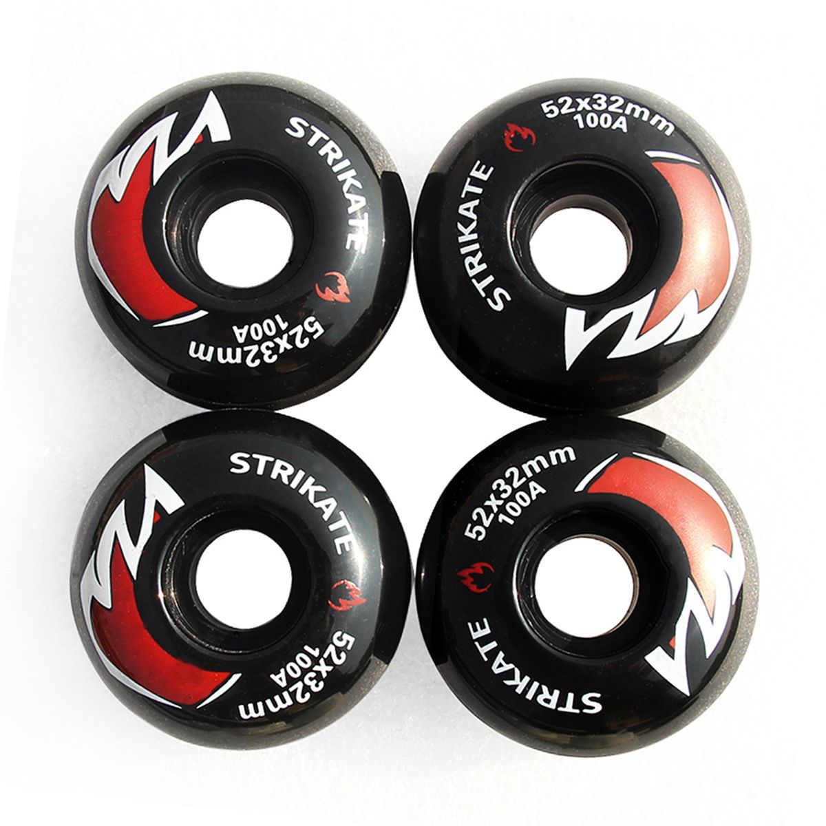 4pcs Skateboard Wheels 52mm 100A Skateboard Replacement