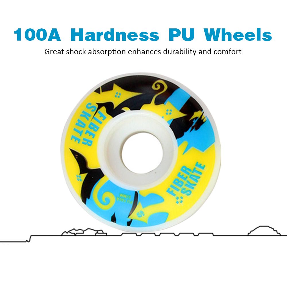 4pcs Skateboard Wheels 52mm 100A Skateboard Replacement
