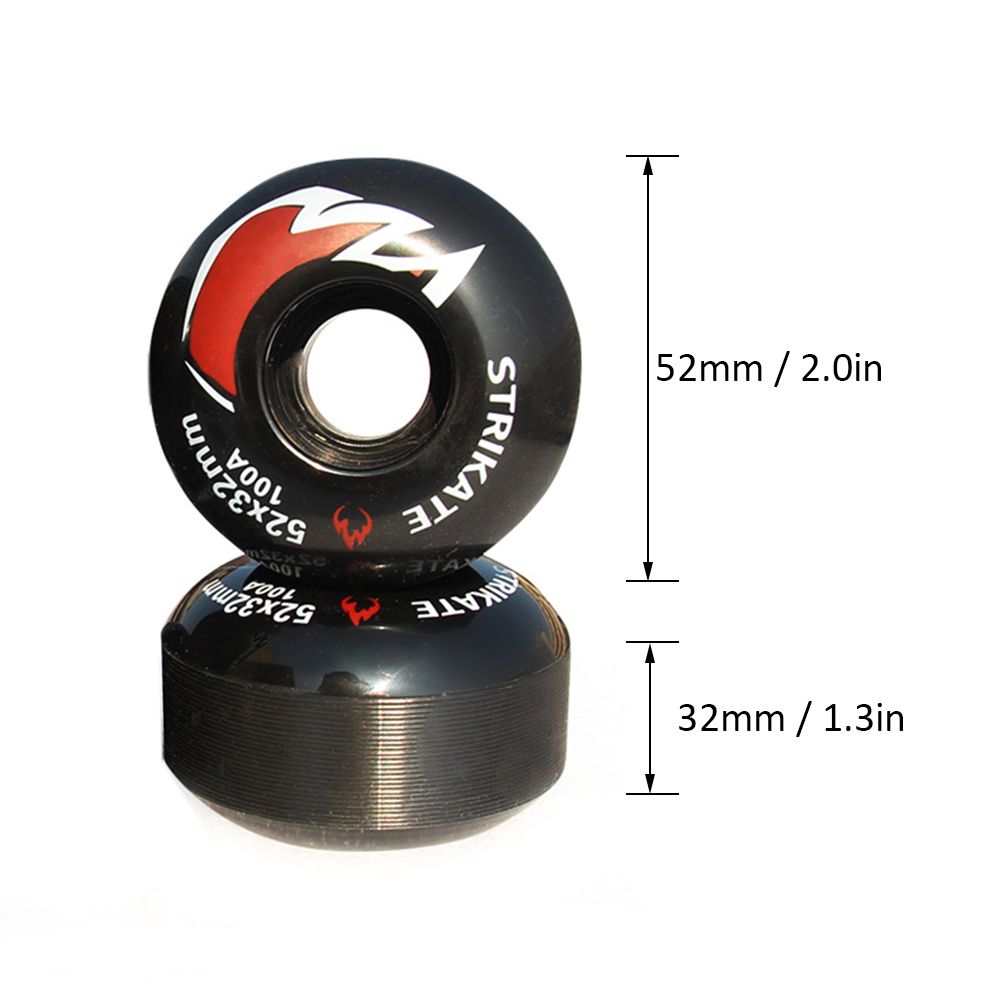4pcs Skateboard Wheels 52mm 100A Skateboard Replacement